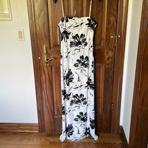 Lovely black and white floral king dress with beading